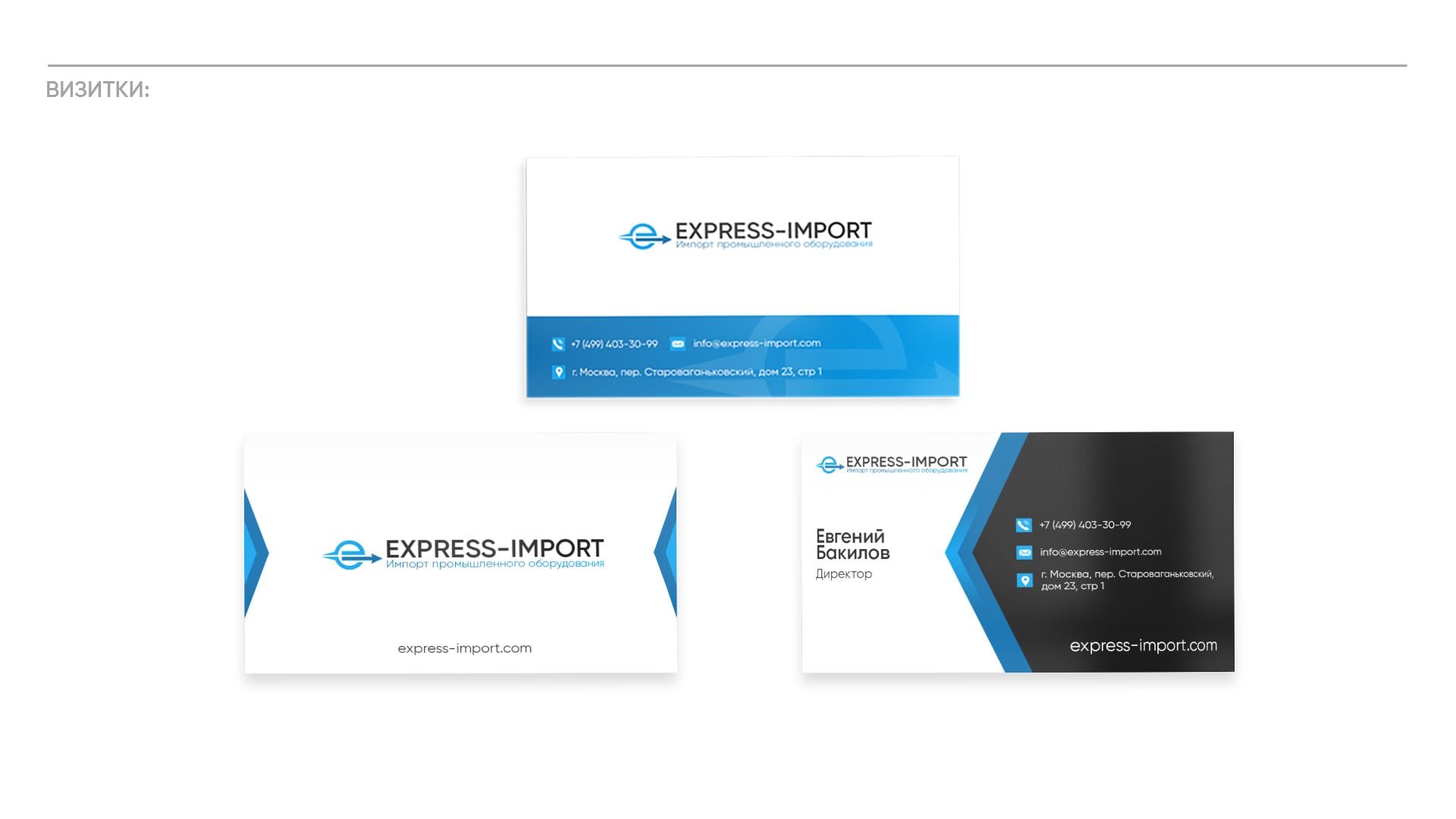 EXPRESS-IMPORT — визитки