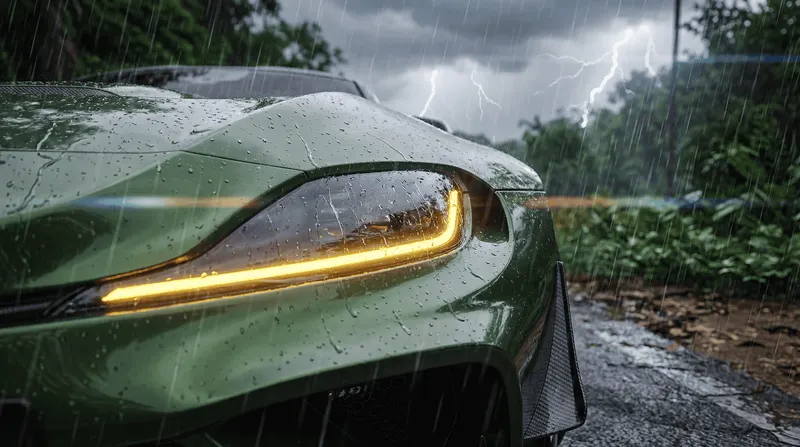 Toyota GR Supra — фара крупный план